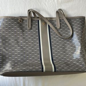 Tory Burch Grey Gemini Link Tote